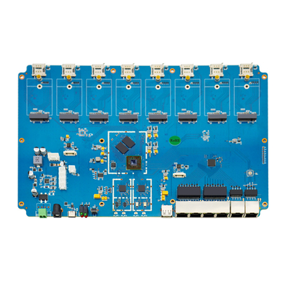 Placa de circuito de roteador WiFi de gateway X8, controlador de roteador de 8 slots para cartão SIM PCBA